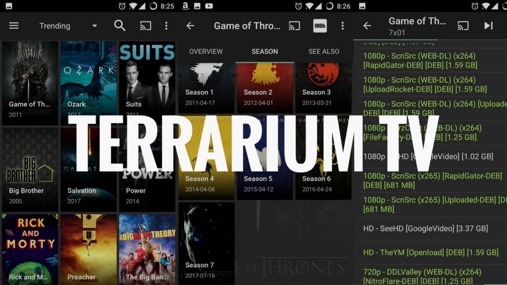 Terrarium TV aplikacija za besplatno gledanje filmova preko interneta