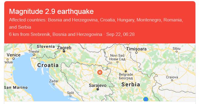 Zemljotresi u regionu
